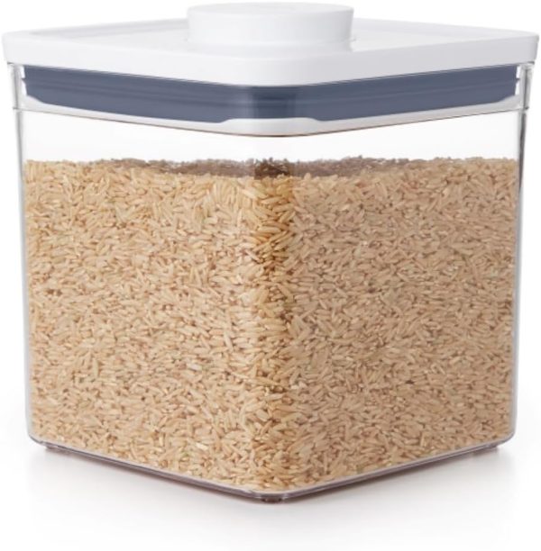 2 8 Quart Large Square Airtight Pantry Storage Container